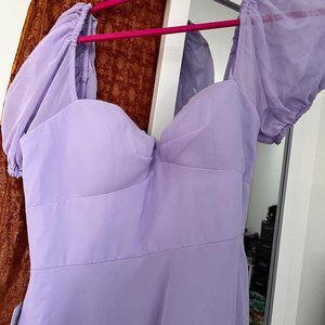 Azazie BABY bridesmaid dress in LILAC size 10 NWT (only worn to try on).